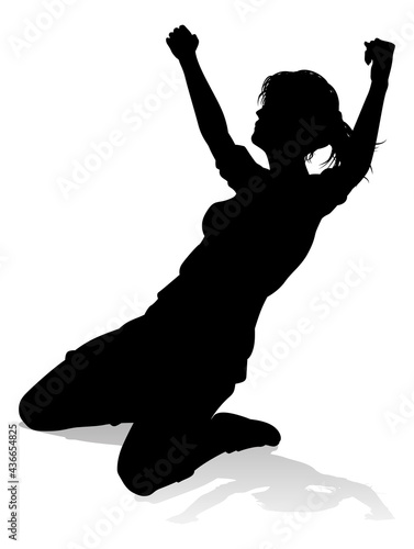Female Soccer Football Player Woman Silhouette