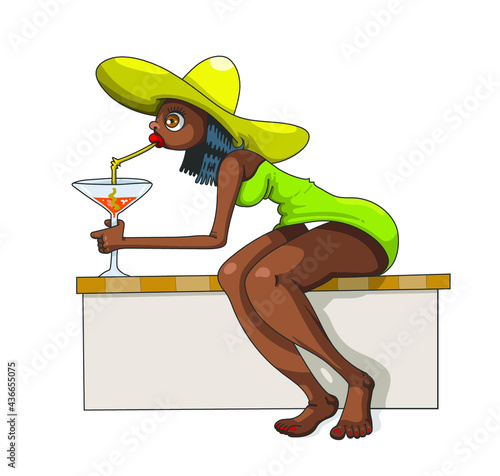 Boire un cocktail en terrasse