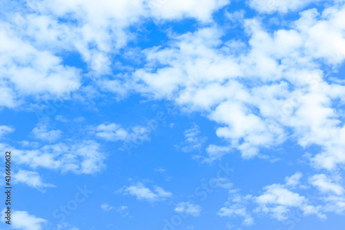 The animated sky surface is cloudy and the sky is blue.