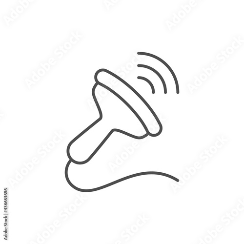 Ultrasound diagnostics line outline icon