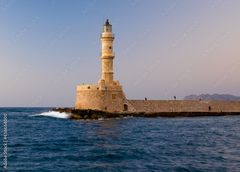 Chania's lighthouse reminds of a bygone era