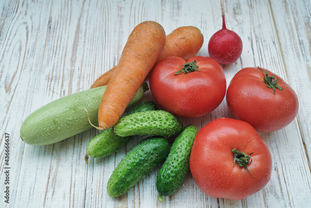 Fresh juicy vegetables on the desk. Nutrition and healthy food backgrounds Fresh juicy vegetables on the desk. Nutrition and healthy food backgrounds