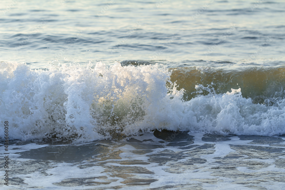 Sea waves in the morning, Vietnam Sea waves in the morning, Vietnam
