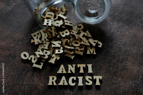 anti-racist letters photo