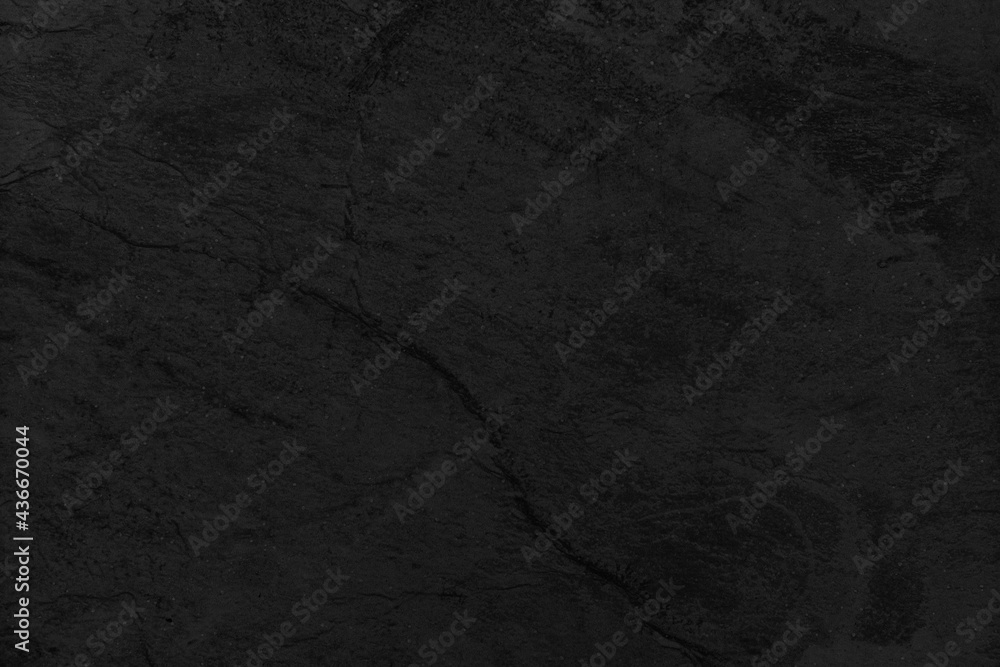 Naklejka premium Dark grey black slate background or texture. Black granite slabs background