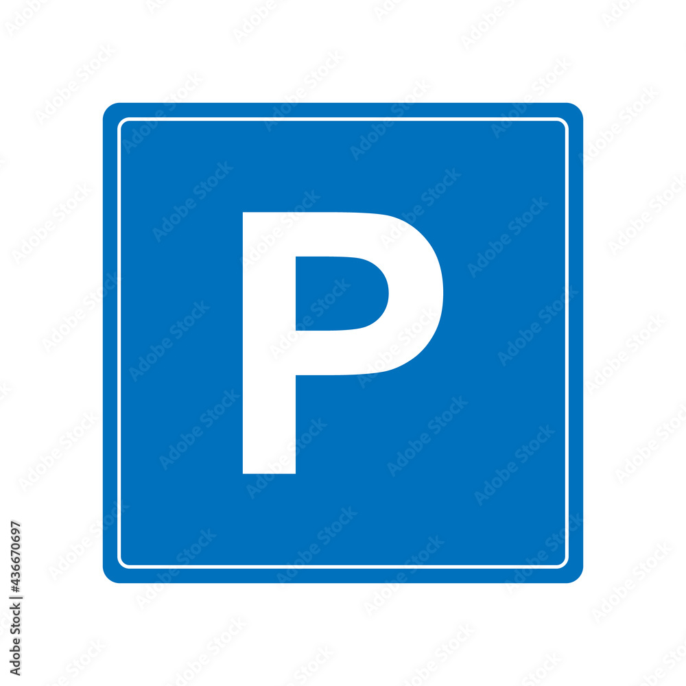 Parking sign icon simple design Parking sign icon simple design