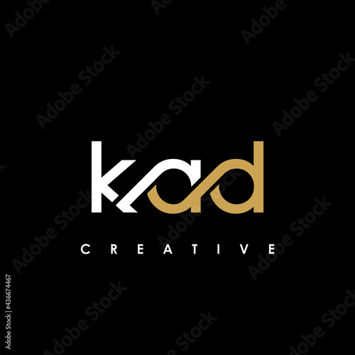 KAD Letter Initial Logo Design Template Vector Illustration photo