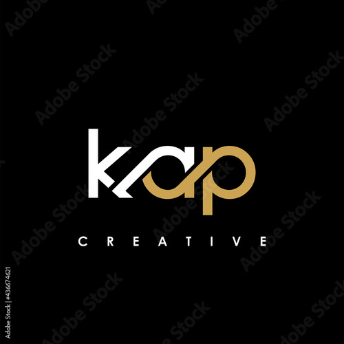 KAP Letter Initial Logo Design Template Vector Illustration