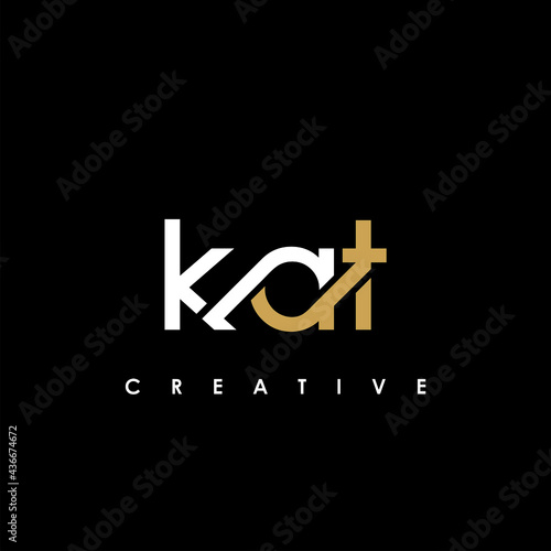 KAT Letter Initial Logo Design Template Vector Illustration