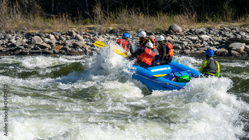 Whitewater adventure on a wild river in Norway