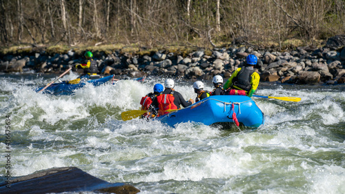 Whitewater adventure on a wild river in Norway © Jakub