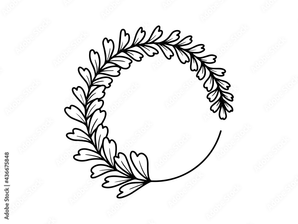 Hand drawn sketch of flowers, line art illustration. Hand drawn sketch of flowers, line art illustration.