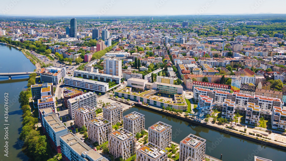 Offenbach harbor - view from above