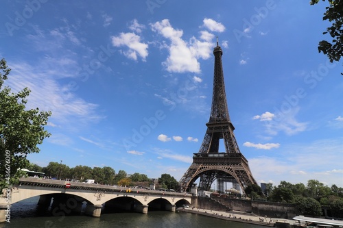 The Eiffel tower, city of Paris, France