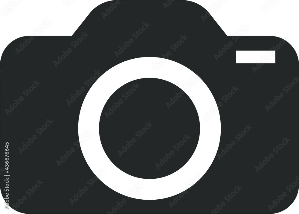 Hand drawn camera icon placed on white background. Vector illustration. Hand drawn camera icon placed on white background. Vector illustration.