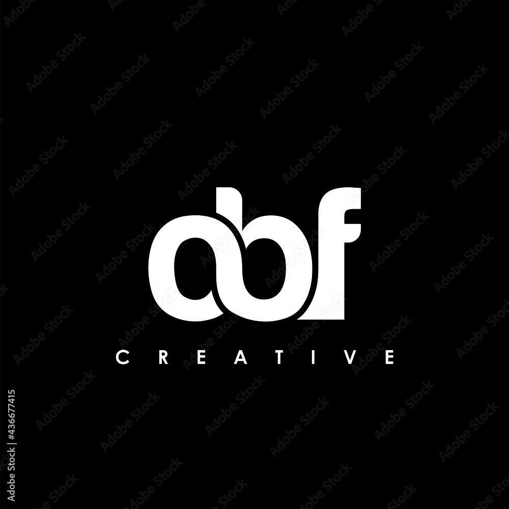 OBF Letter Initial Logo Design Template Vector Illustration OBF Letter Initial Logo Design Template Vector Illustration