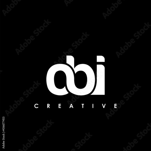 Vászonkép OBI Letter Initial Logo Design Template Vector Illustration