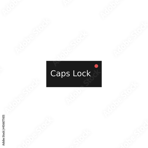 vector graphic of caps lock day good for caps lock day celebration. flat design. flyer design.flat illustration.