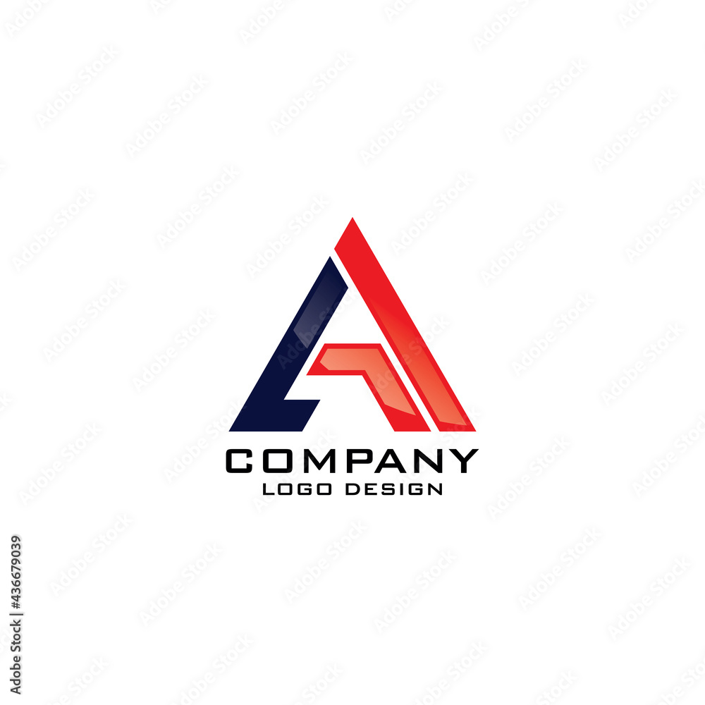 Modern A Letter Company Logo Template Vector Modern A Letter Company Logo Template Vector