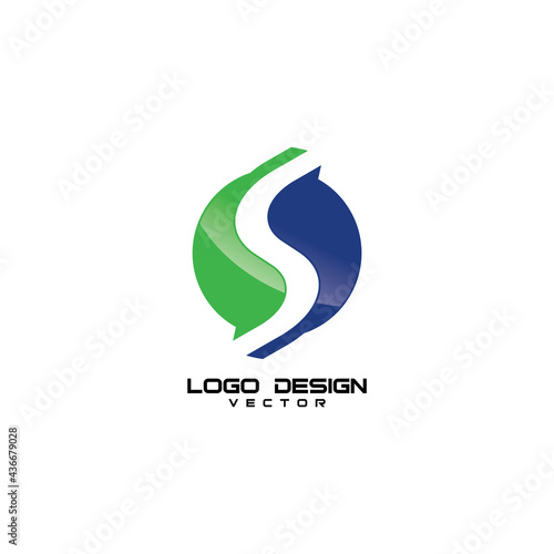 Abstract S Symbol Company Logo Design