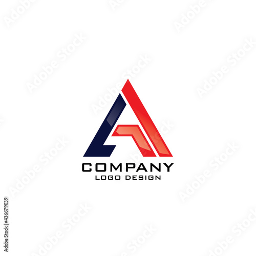 Free Download Modern A Letter Company Logo Template Vector - GFXLoad