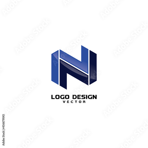 Free Download Modern Abstract N Letter Logo Template Vector - GFXLoad