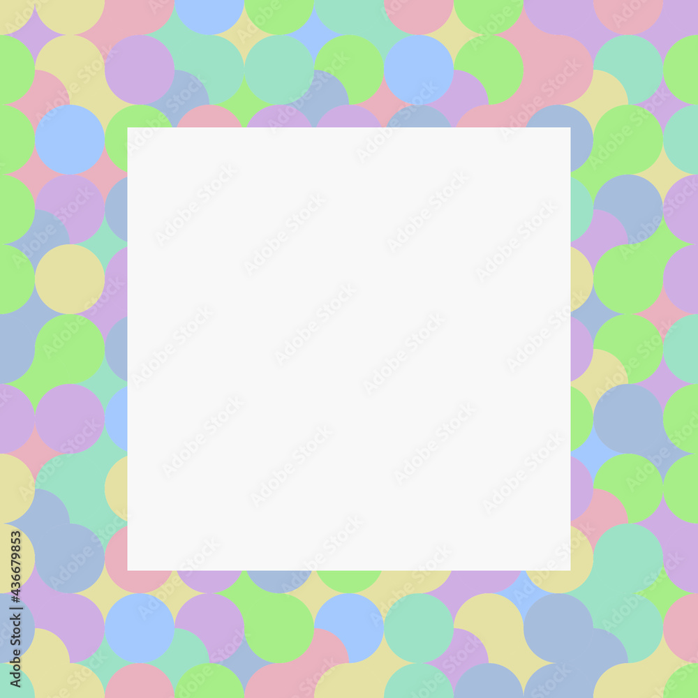 Modern geometrical abstract background in pastel colors. Vector design.