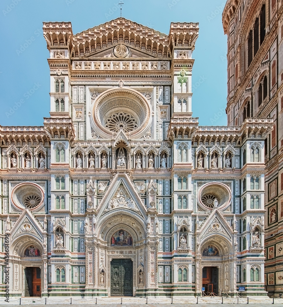 The Basilica of Saint Mary of the Flowe in Florence, Italy