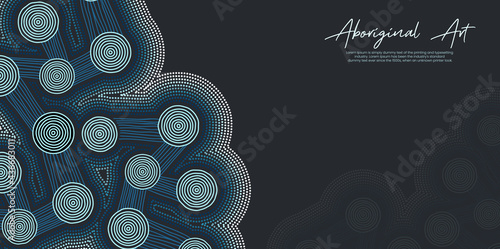 Poster design with aboriginal connection artwork