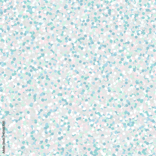 White glitter seamless pattern, Shiny party background with white shimmer texture. Holiday vector abstract background. Vector illustration