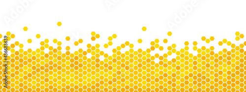 ARRIÈRE-PLAN D'HEXAGONES EN NID D'ABEILLE