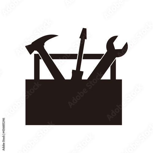 Tools Box icon vector illustration sign