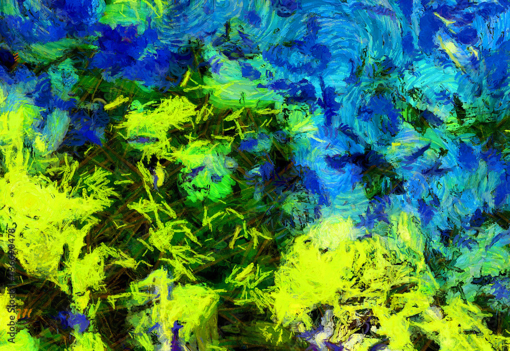 Abstract oil painting background Impressionist style illustrated to create designs. Abstract oil painting background Impressionist style illustrated to create designs.