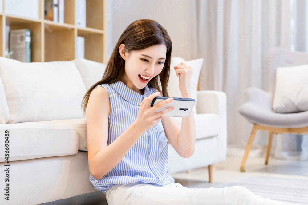 asian woman play mobile games asian woman play mobile games