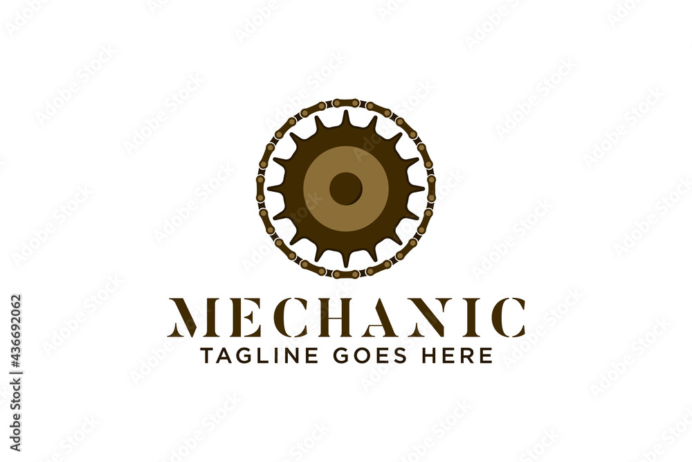 Ring shape chain emblem for logo design Ring shape chain emblem for logo design