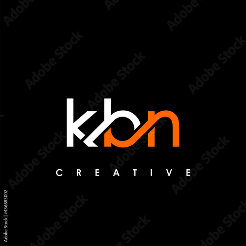 KBN Letter Initial Logo Design Template Vector Illustration photo