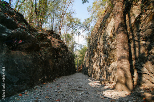 Hellfire, a railroad track built to travel to Burma by prisoners of war during World War II.