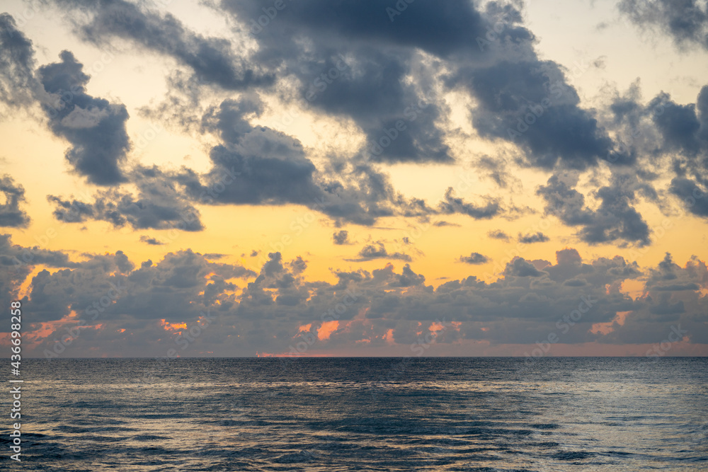 Sunrise over ocean nature landscape beautiful colors