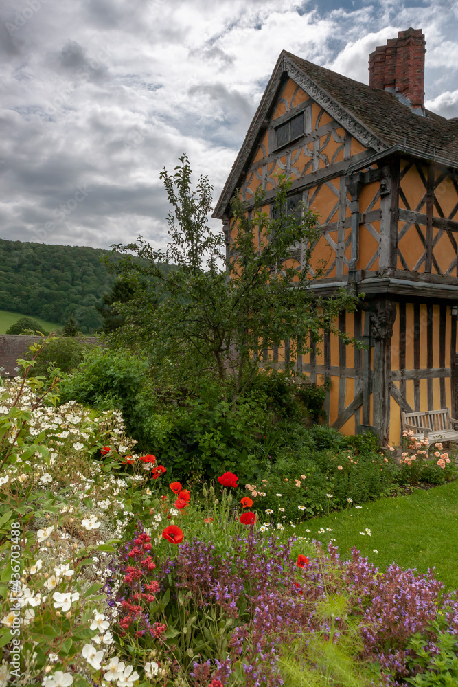 The sixteenth century gatehouse: a later addition to the medieval fortified manor of Stokesay Castle, Shropshire, UK The sixteenth century gatehouse: a later addition to the medieval fortified manor of Stokesay Castle, Shropshire, UK