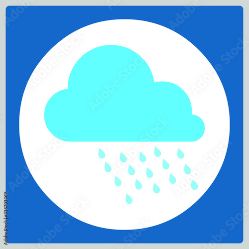 Vector illustration for Cloud Rain EPS10