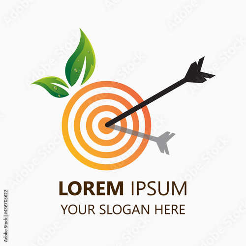 target logo design template. target illustration vector