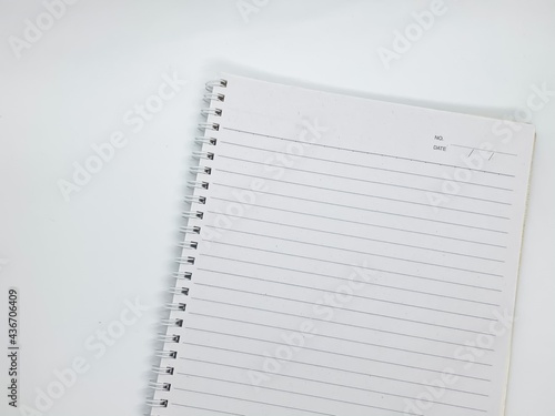 notebook with pages