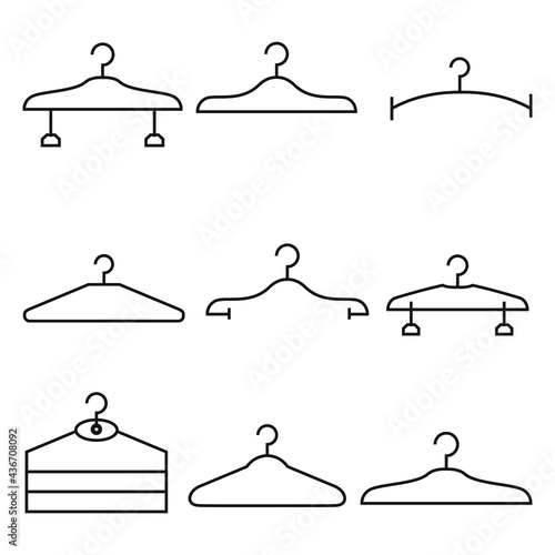 hanger icon. symbol set symbol vector elements for infographic web.