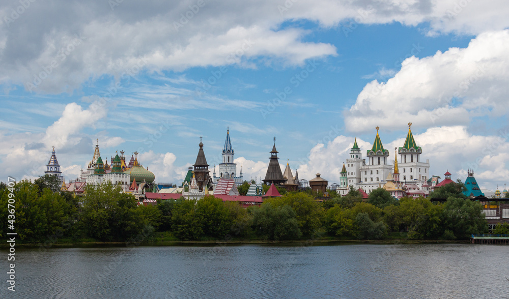 Panoramic view of the Izmaylovo (Izmailovsky) Kremlin Panoramic view of the Izmaylovo (Izmailovsky) Kremlin