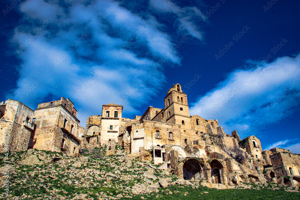 Craco, abandoned village in Basilicata, Italy. ghost city