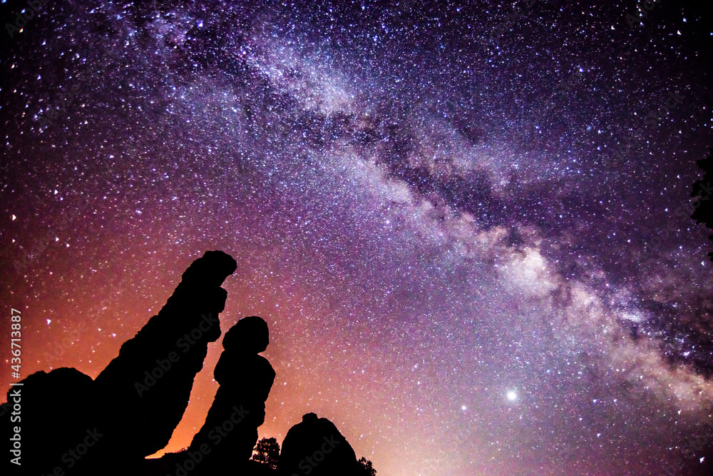 A beautiful milkyway on a night sky with stars and nice background A beautiful milkyway on a night sky with stars and nice background