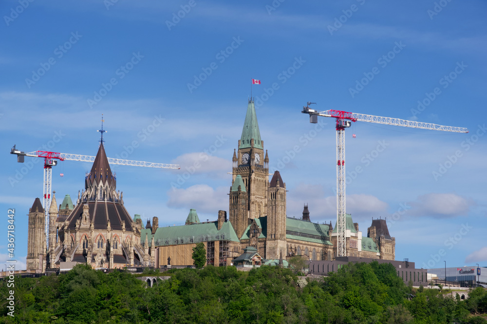 Canada’s parliament buildings on a sunny day