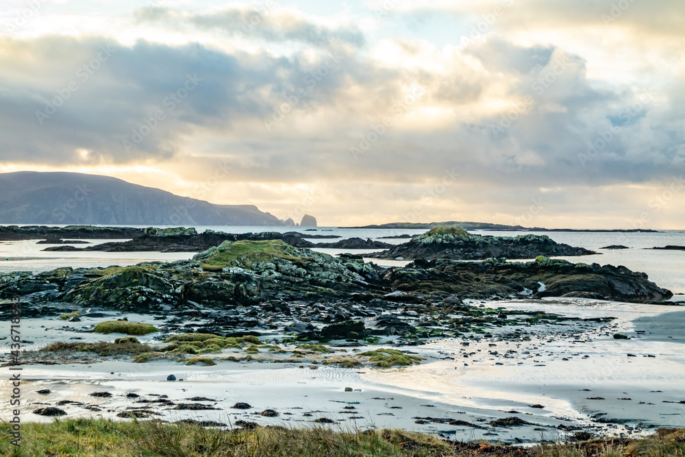 The coastline at Rossbeg in County Donegal during winter - Ireland The coastline at Rossbeg in County Donegal during winter - Ireland