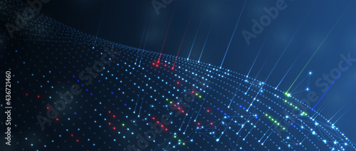 Technology data background, idea of global business solution
