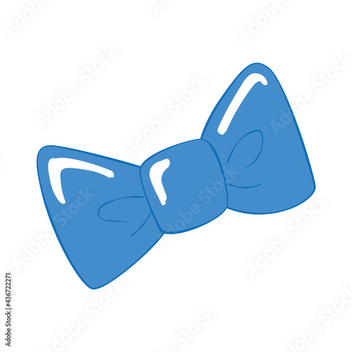 Isolated hipster trendy bowtie sketch